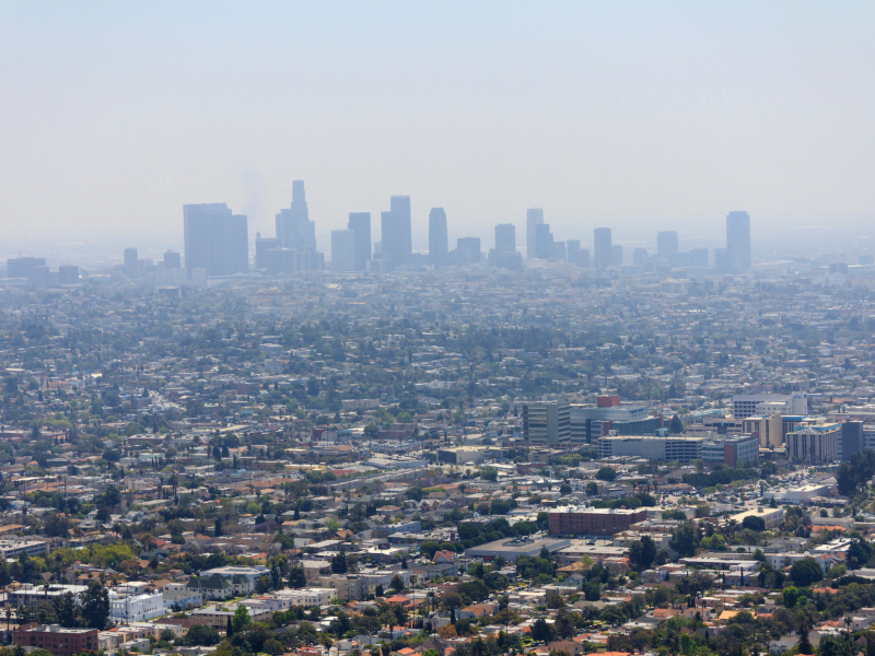 Smoggy California Skyline - 1