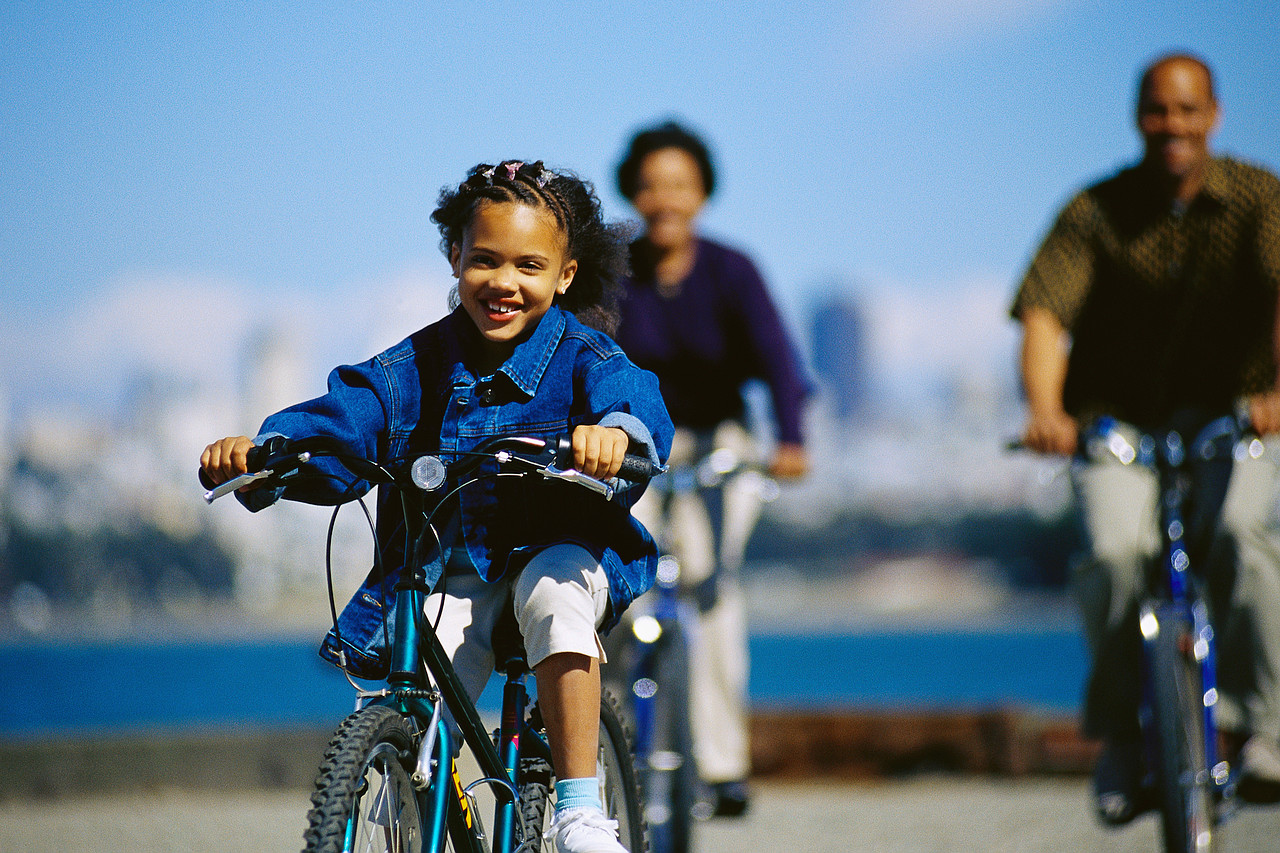 Image result for black family biking